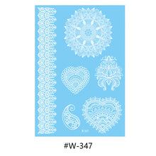 Load image into Gallery viewer, Hanna Lace Tattoo Stickers White Sexy White Women Sexy Body Arm Hawaii Waterproof Temporary Tattoo Lasting Tattoo Stickers
