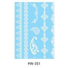 Load image into Gallery viewer, Hanna Lace Tattoo Stickers White Sexy White Women Sexy Body Arm Hawaii Waterproof Temporary Tattoo Lasting Tattoo Stickers
