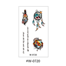 Load image into Gallery viewer, Cartoon Tattoo Stickers Temporary Disposable Flower Body Arm Abstract Tattoo Stickers Waterproof Women Tattoo Stickers
