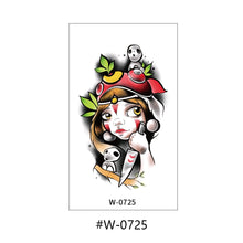 Load image into Gallery viewer, Cartoon Tattoo Stickers Temporary Disposable Flower Body Arm Abstract Tattoo Stickers Waterproof Women Tattoo Stickers

