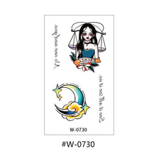 Load image into Gallery viewer, Cartoon Tattoo Stickers Temporary Disposable Flower Body Arm Abstract Tattoo Stickers Waterproof Women Tattoo Stickers
