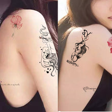 Load image into Gallery viewer, Cartoon Tattoo Stickers Temporary Waterproof Anime Flower Personality Flower Arm Tattoo Stickers Sexy Summer Women Body Stickers
