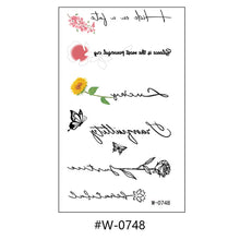 Load image into Gallery viewer, Cartoon Tattoo Stickers Temporary Waterproof Anime Flower Personality Flower Arm Tattoo Stickers Sexy Summer Women Body Stickers
