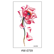 Load image into Gallery viewer, Cartoon Tattoo Stickers Temporary Waterproof Anime Flower Personality Flower Arm Tattoo Stickers Sexy Summer Women Body Stickers
