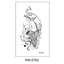 Load image into Gallery viewer, Cartoon Tattoo Stickers Temporary Waterproof Anime Flower Personality Flower Arm Tattoo Stickers Sexy Summer Women Body Stickers
