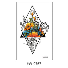 Load image into Gallery viewer, Cartoon Tattoo Stickers Temporary Waterproof Anime Flower Personality Flower Arm Tattoo Stickers Sexy Summer Women Body Stickers
