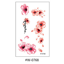 Load image into Gallery viewer, Cartoon Tattoo Stickers Temporary Waterproof Anime Flower Personality Flower Arm Tattoo Stickers Sexy Summer Women Body Stickers
