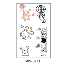 Load image into Gallery viewer, Cartoon Tattoo Stickers Kids Cute Animal Waterproof Tattoo Stickers Temporary Holiday Party Children Kid Tattoo Stickers for Boy
