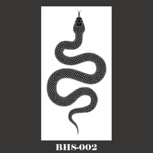 Load image into Gallery viewer, Snake Tattoo Stickers Dark Tide Cool Flower Arm Black Mamba Dead Man Snake Skull Tattoo Stickers Women Cool Body Stickers
