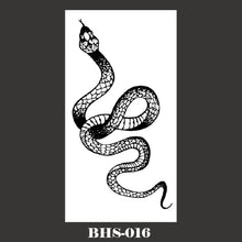 Load image into Gallery viewer, Snake Tattoo Stickers Dark Tide Cool Flower Arm Black Mamba Dead Man Snake Skull Tattoo Stickers Women Cool Body Stickers
