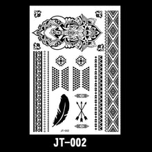 Load image into Gallery viewer, Creative Black Lace Tattoo Applique Arm Sexy Black and White Lace Tattoo Sticker Fashion Body Arm Flower Tattoo Stickers
