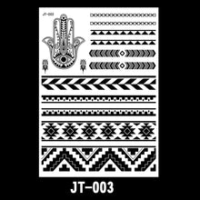 Load image into Gallery viewer, Creative Black Lace Tattoo Applique Arm Sexy Black and White Lace Tattoo Sticker Fashion Body Arm Flower Tattoo Stickers
