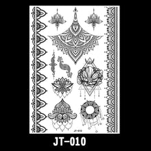 Load image into Gallery viewer, Creative Black Lace Tattoo Applique Arm Sexy Black and White Lace Tattoo Sticker Fashion Body Arm Flower Tattoo Stickers
