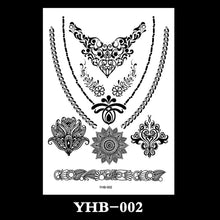 Load image into Gallery viewer, Creative Black Lace Tattoo Applique Arm Sexy Black and White Lace Tattoo Sticker Fashion Body Arm Flower Tattoo Stickers
