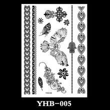Load image into Gallery viewer, Creative Black Lace Tattoo Applique Arm Sexy Black and White Lace Tattoo Sticker Fashion Body Arm Flower Tattoo Stickers
