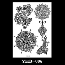 Load image into Gallery viewer, Creative Black Lace Tattoo Applique Arm Sexy Black and White Lace Tattoo Sticker Fashion Body Arm Flower Tattoo Stickers
