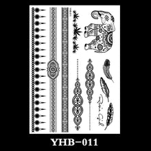 Load image into Gallery viewer, Creative Black Lace Tattoo Applique Arm Sexy Black and White Lace Tattoo Sticker Fashion Body Arm Flower Tattoo Stickers
