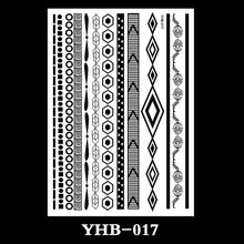 Load image into Gallery viewer, Creative Black Lace Tattoo Applique Arm Sexy Black and White Lace Tattoo Sticker Fashion Body Arm Flower Tattoo Stickers

