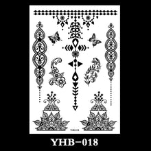 Load image into Gallery viewer, Creative Black Lace Tattoo Applique Arm Sexy Black and White Lace Tattoo Sticker Fashion Body Arm Flower Tattoo Stickers
