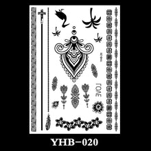Load image into Gallery viewer, Creative Black Lace Tattoo Applique Arm Sexy Black and White Lace Tattoo Sticker Fashion Body Arm Flower Tattoo Stickers
