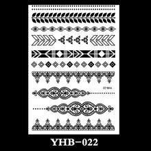 Load image into Gallery viewer, Creative Black Lace Tattoo Applique Arm Sexy Black and White Lace Tattoo Sticker Fashion Body Arm Flower Tattoo Stickers

