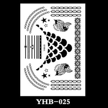 Load image into Gallery viewer, Creative Black Lace Tattoo Applique Arm Sexy Black and White Lace Tattoo Sticker Fashion Body Arm Flower Tattoo Stickers
