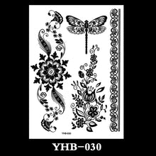 Load image into Gallery viewer, Creative Black Lace Tattoo Applique Arm Sexy Black and White Lace Tattoo Sticker Fashion Body Arm Flower Tattoo Stickers

