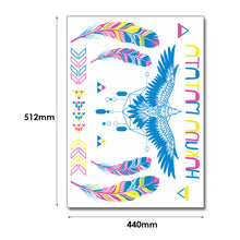 Load image into Gallery viewer, Creative Fluorescent Flower Arm Tattoo Stickers Face Stickers Waterproof Feather Geometric Butterfly Luminous Arm Tattoo Stickers
