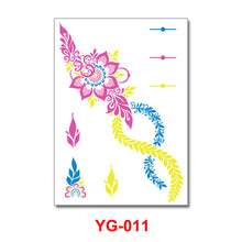 Load image into Gallery viewer, Creative Fluorescent Flower Arm Tattoo Stickers Face Stickers Waterproof Feather Geometric Butterfly Luminous Arm Tattoo Stickers
