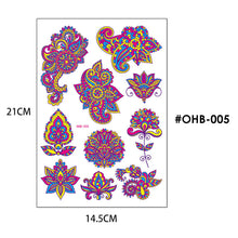 Load image into Gallery viewer, Creative Fluorescent Butterfly Face Tattoo Stickers Bar Rose Stickers Flower Arm Waterproof Environmental Protection Tattoo Stickers
