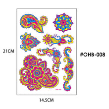 Load image into Gallery viewer, Creative Fluorescent Butterfly Face Tattoo Stickers Bar Rose Stickers Flower Arm Waterproof Environmental Protection Tattoo Stickers
