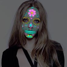 Load image into Gallery viewer, Creative Funny Face Halloween Colorful Luminous Tattoo Stickers Face Stickers Ghost Festival Scar Women Men Tattoo Stickers
