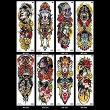 Load image into Gallery viewer, Large Size Beauty Beast Full Arm Tattoo Stickers Flower Arm Environmental Protection Personality Full Arm Flower Arm Tattoo Stickers
