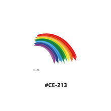 Load image into Gallery viewer, Temporary Rainbow Tattoo Stickers Gradient Colorful Butterfly Rainbow Face Tattoo Stickers Body Stickers Face Tattoo Stickers
