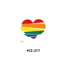 Load image into Gallery viewer, Temporary Rainbow Tattoo Stickers Gradient Colorful Butterfly Rainbow Face Tattoo Stickers Body Stickers Face Tattoo Stickers
