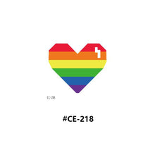 Load image into Gallery viewer, Temporary Rainbow Tattoo Stickers Gradient Colorful Butterfly Rainbow Face Tattoo Stickers Body Stickers Face Tattoo Stickers
