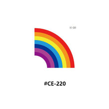 Load image into Gallery viewer, Temporary Rainbow Tattoo Stickers Gradient Colorful Butterfly Rainbow Face Tattoo Stickers Body Stickers Face Tattoo Stickers
