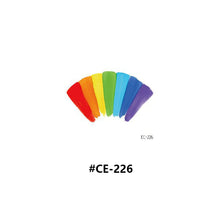 Load image into Gallery viewer, Temporary Rainbow Tattoo Stickers Gradient Colorful Butterfly Rainbow Face Tattoo Stickers Body Stickers Face Tattoo Stickers
