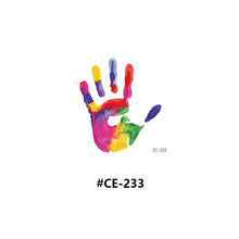 Load image into Gallery viewer, Temporary Rainbow Tattoo Stickers Gradient Colorful Butterfly Rainbow Face Tattoo Stickers Body Stickers Face Tattoo Stickers
