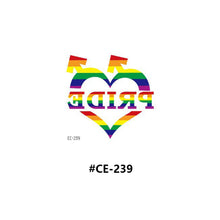 Load image into Gallery viewer, Temporary Rainbow Tattoo Stickers Gradient Colorful Butterfly Rainbow Face Tattoo Stickers Body Stickers Face Tattoo Stickers
