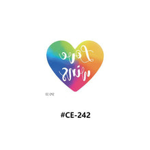 Load image into Gallery viewer, Temporary Rainbow Tattoo Stickers Gradient Colorful Butterfly Rainbow Face Tattoo Stickers Body Stickers Face Tattoo Stickers
