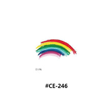 Load image into Gallery viewer, Temporary Rainbow Tattoo Stickers Gradient Colorful Butterfly Rainbow Face Tattoo Stickers Body Stickers Face Tattoo Stickers
