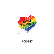 Load image into Gallery viewer, Temporary Rainbow Tattoo Stickers Gradient Colorful Butterfly Rainbow Face Tattoo Stickers Body Stickers Face Tattoo Stickers
