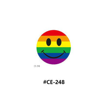 Load image into Gallery viewer, Temporary Rainbow Tattoo Stickers Gradient Colorful Butterfly Rainbow Face Tattoo Stickers Body Stickers Face Tattoo Stickers
