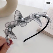 Load image into Gallery viewer, Women Hair Hoops Three-dimensional Butterfly Headband Pearl Hairband Vintage Simple Hair Hoops Hair Accessories
