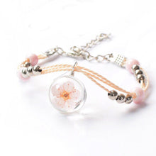 Load image into Gallery viewer, Sweet Cherry Blossom Beads Bracelet Women Girls Fashion Jewelry Gift
