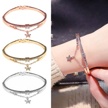 Load image into Gallery viewer, Korean Fashion Women Bracelet Diamond Star Pendant Girls Charm Bangle Jewelry Gift
