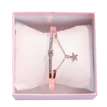 Load image into Gallery viewer, Korean Fashion Women Bracelet Diamond Star Pendant Girls Charm Bangle Jewelry Gift
