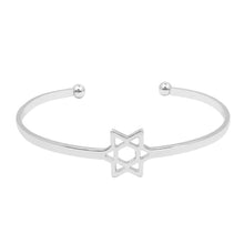 Load image into Gallery viewer, Fashion Women Open Bangle Hexagram Bangle Bracelet Jewelry Gift
