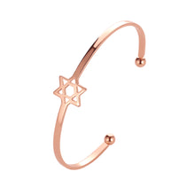 Load image into Gallery viewer, Fashion Women Open Bangle Hexagram Bangle Bracelet Jewelry Gift
